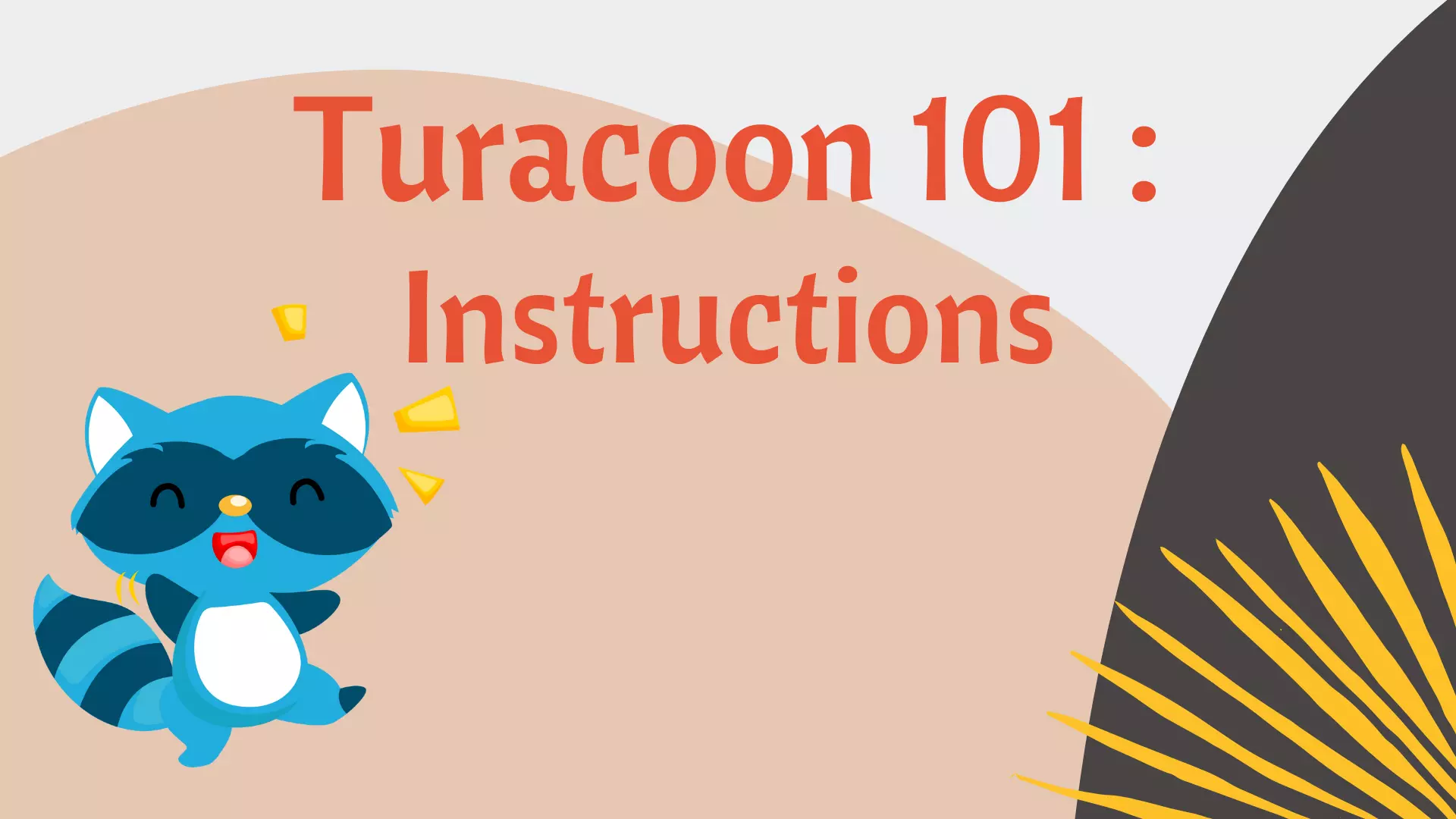 Turacoon 101: Instructions